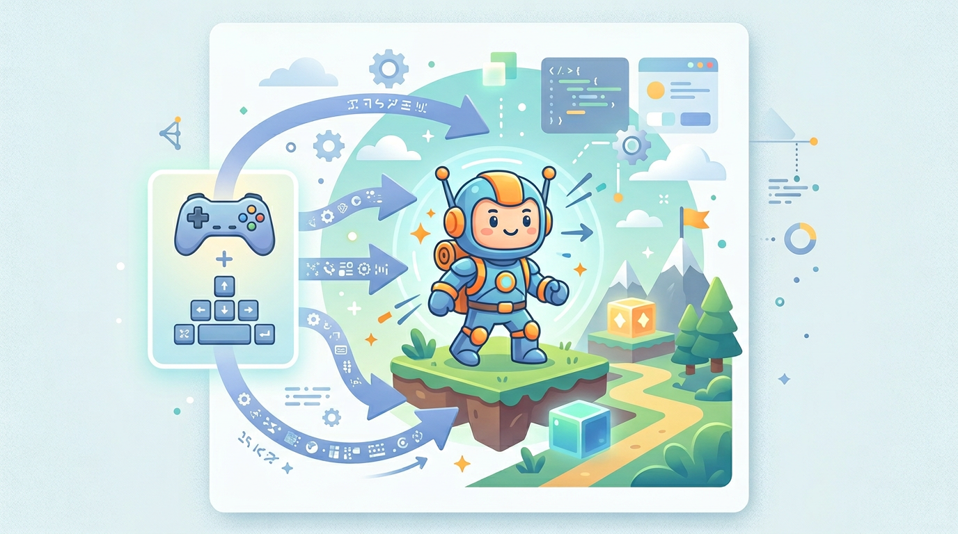 新 Input System と CharacterController で操作をキャラへ渡すイメージ